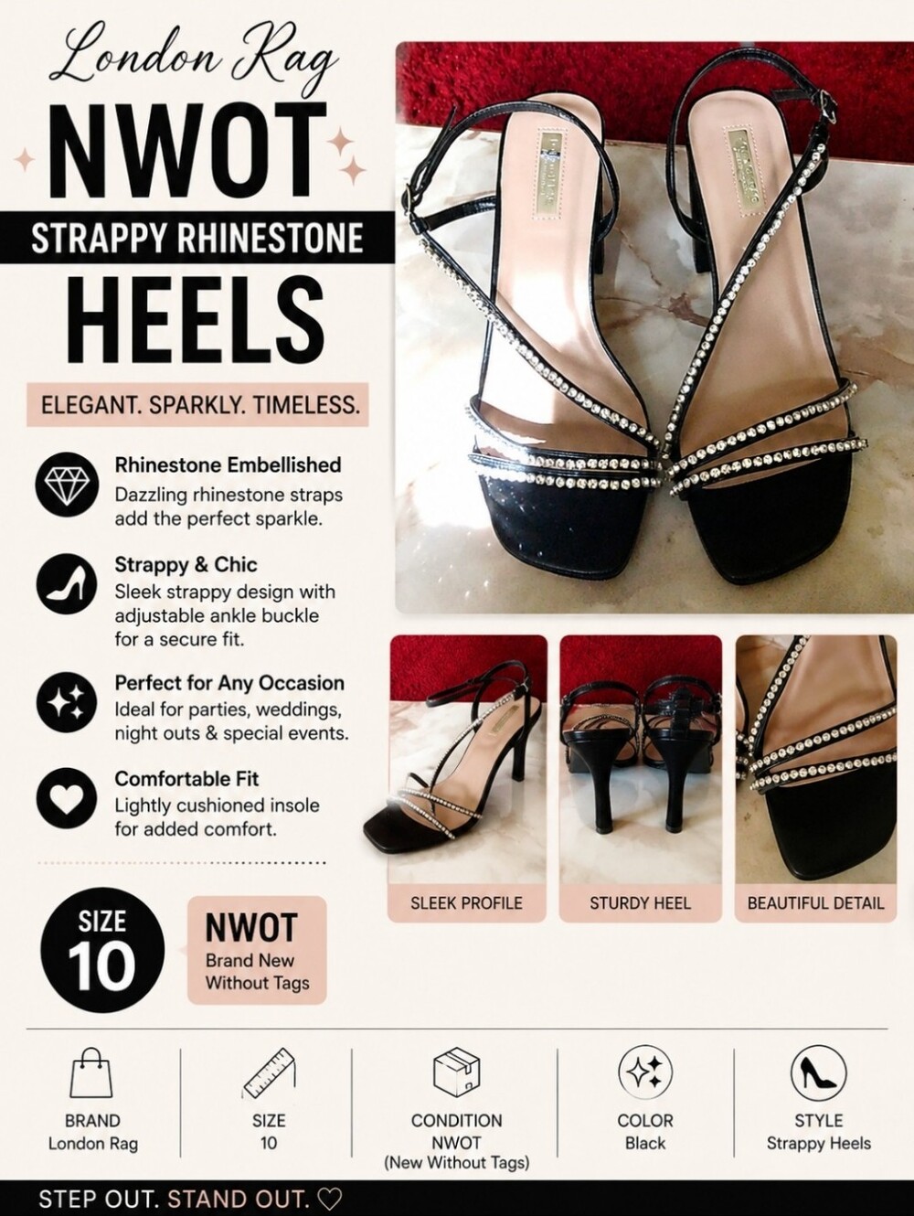 NWOT London Rag heels